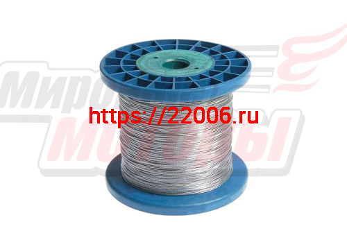 Трос стальной 1мм (бухта 200м.) 1шт. Трос стальной 1мм (бухта 200м.) 1шт.