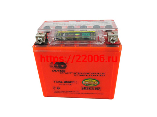 Аккумулятор OUTDO I-GEL YTX5L-BS (12v/ 5hr) +тестер (114*70*106) 10 Аккумулятор OUTDO I-GEL YTX5L-BS (12v/ 5hr) +тестер (114*70*106) 10