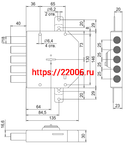 Замок Elbor (Эльбор) накладной гаражный Гранит 1.06.56.МА никель, сув., 5 риг., тяги, медный антик /00427/ фото 2 Замок Elbor (Эльбор) накладной гаражный Гранит 1.06.56.МА никель, сув., 5 риг., тяги, медный антик /00427/ фото 2