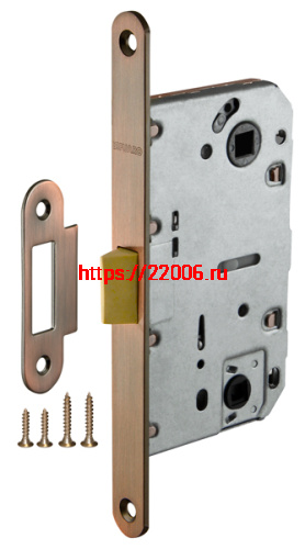 Защелка Fuaro (Фуаро) врезная PLASTIC P96WC-50 AC медь Защелка Fuaro (Фуаро) врезная PLASTIC P96WC-50 AC медь