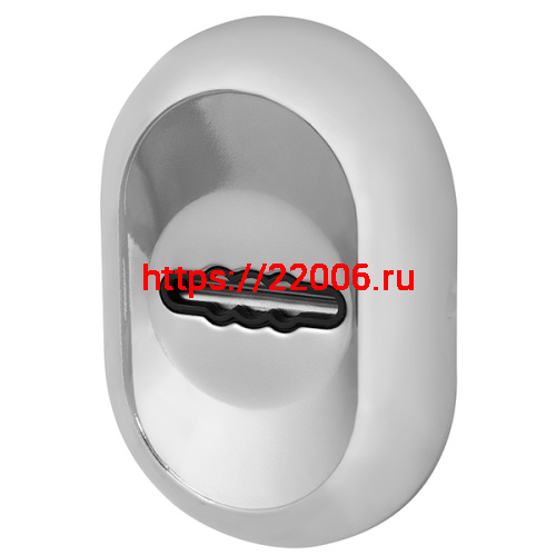 Накладка Fuaro (Фуаро) на сувальдный замок ESC.S-auto/CRE/OV.13 (ESC-13S) с автомат. шторками CP хром