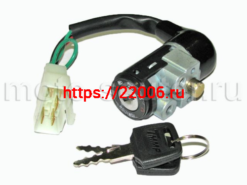 Замок зажигания Honda Dio AF-18/27 (фишка 5 контактов) TMMP Замок зажигания Honda Dio AF-18/27 (фишка 5 контактов) TMMP