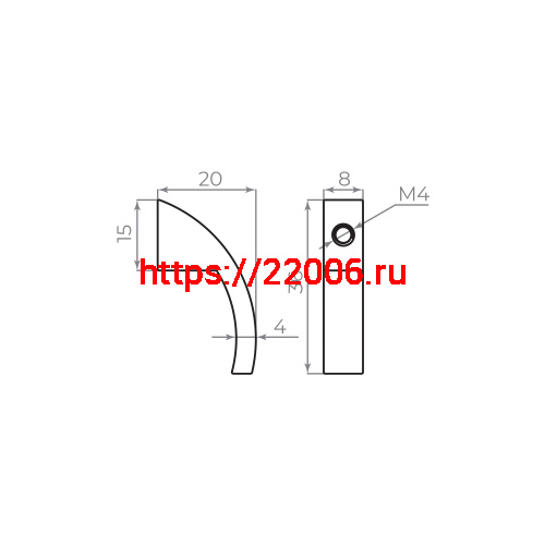 Ручка-кнопка Ajax (Аякс) мебельная MB-B-002 CP хром фото 2