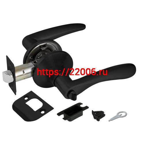 Ручка Punto (Пунто) защелка DK620 BL-BK (6020 BL-B) (фик.) черный Ручка Punto (Пунто) защелка DK620 BL-BK (6020 BL-B) (фик.) черный