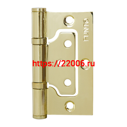 Петля Punto (Пунто) универсальная без врезки IN3200W PB (200-2B 75x2,5) латунь Петля Punto (Пунто) универсальная без врезки IN3200W PB (200-2B 75x2,5) латунь