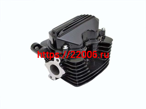 Головка цилиндра в сборе СG200/Stels Delta 200 черная (клапана, рокера, распредвал, крышки)