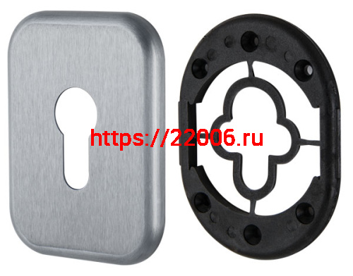 Декоративная Armadillo (Армадилло) Квадратная накладка на цилиндр ET-DEC SQ (ATC Protector 1) SC-14 Матовый хром фото 4 Декоративная Armadillo (Армадилло) Квадратная накладка на цилиндр ET-DEC SQ (ATC Protector 1) SC-14 Матовый хром фото 4