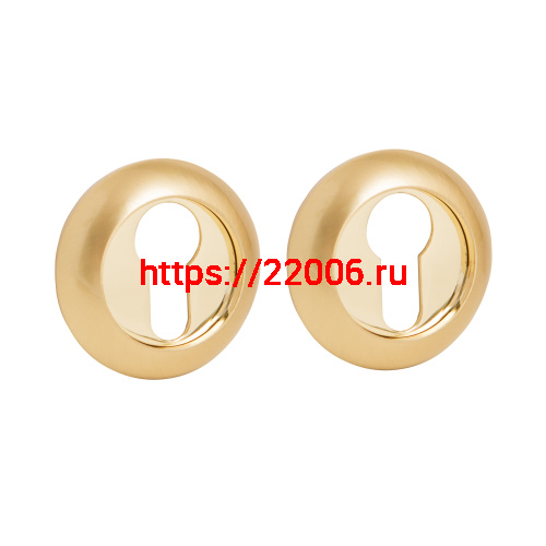 Накладка Fuaro (Фуаро) под цилиндр ET.R.RM54 (ET RM) SG/GP-4 матовое золото/золото