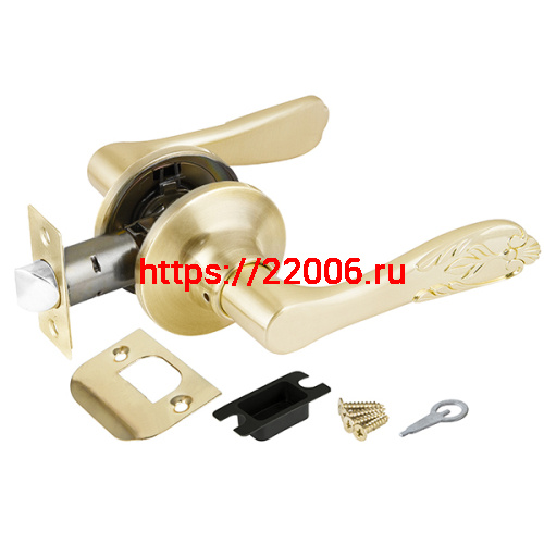 Ручка Punto (Пунто) защелка 6033 SB-P (без фик.) мат. золото Ручка Punto (Пунто) защелка 6033 SB-P (без фик.) мат. золото