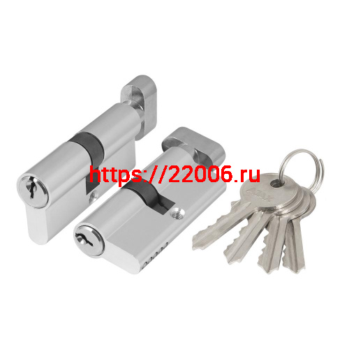 Цилиндровый Ajax (Аякс) механизм (AX102/70) AX1002Knob70 (30+10+30)/HD CP хром 4Key с вертушкой Цилиндровый Ajax (Аякс) механизм (AX102/70) AX1002Knob70 (30+10+30)/HD CP хром 4Key с вертушкой