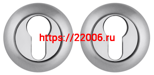 Накладка Fuaro (Фуаро) под цилиндр ET RM SC/CP-16 матовый хром/хром Накладка Fuaro (Фуаро) под цилиндр ET RM SC/CP-16 матовый хром/хром