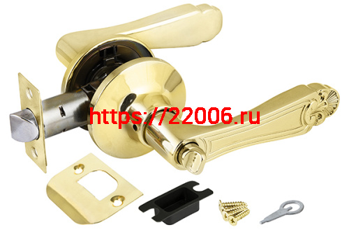 Ручка Fuaro (Фуаро) защелка 637/BL РB-B (золото) фик.