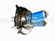 Лампа головного света галоген H4 P43T 35/35W синяя (блистер)