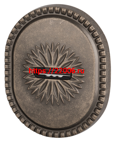 Накладка Armadillo (Армадилло) на сувальдный замок ESC.S-auto.CL/OV (PS-DEC CL) AS-9 античное серебро