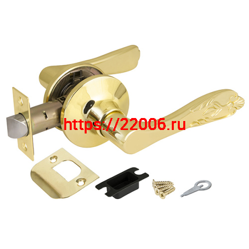 Ручка Punto (Пунто) защелка 6033 PB-P (без фик.) золото Ручка Punto (Пунто) защелка 6033 PB-P (без фик.) золото