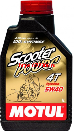 Масло MOTUL Scooter Power 4T 5W40 12*1 л, моторное (105958)