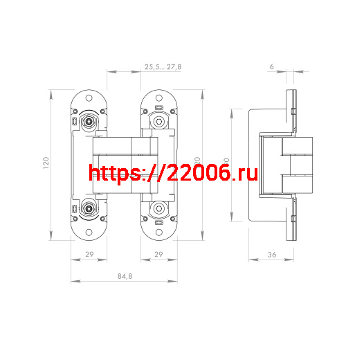 Петля Armadillo (Армадилло) скрытой установки U3D8000.VPG FSG флор. золото TECH фото 3 Петля Armadillo (Армадилло) скрытой установки U3D8000.VPG FSG флор. золото TECH фото 3
