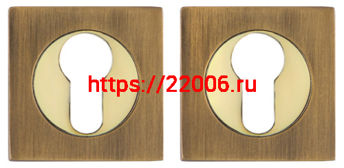 Накладка Fuaro (Фуаро) под цилиндр ET.K.KM52 (ET KM) AB/GP-7 бронза/золото Накладка Fuaro (Фуаро) под цилиндр ET.K.KM52 (ET KM) AB/GP-7 бронза/золото