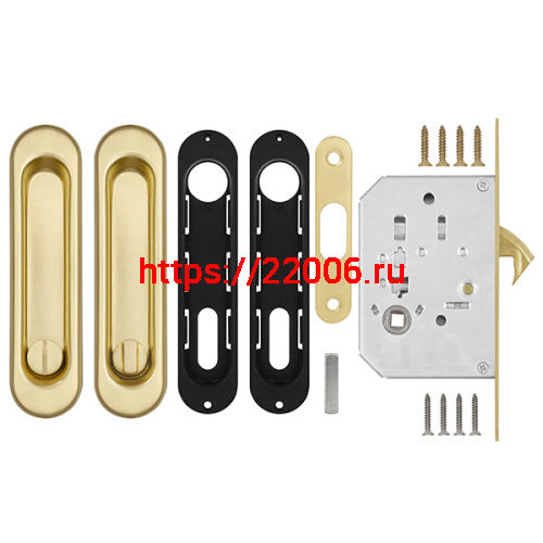 Защелка Punto (Пунто) с ручками для раздвижных дверей Soft LINE SL-011 SG фото 4 Защелка Punto (Пунто) с ручками для раздвижных дверей Soft LINE SL-011 SG фото 4