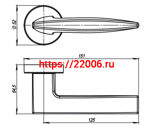 Ручка Armadillo (Армадилло) раздельная R.URB52.SQUID (SQUID URB9) ОВ-13 античная бронза фото 2