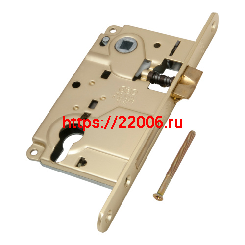 Корпус AGB (АГБ) врезного замка под цилиндр CENTRO B01025.50.03 ригель+защёлка (латунь) Корпус AGB (АГБ) врезного замка под цилиндр CENTRO B01025.50.03 ригель+защёлка (латунь)