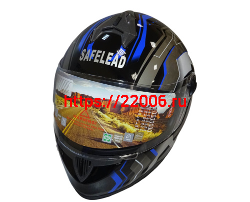 Шлем интеграл "Safelead" HF-122 черный Q162, размер S фото 3 Шлем интеграл "Safelead" HF-122 черный Q162, размер S фото 3