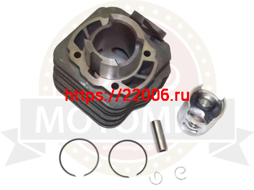 Поршневая группа HONDA DIO 60 AF18/25/27/28, Tact 24/30/ 31/51/ Lead 20  палец 12мм (43 мм) в сборе фото 4