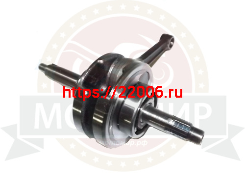 Коленвал Zodiak 50/70 139FMА-147FMD (Delta, Альфа) палец13мм, в сборе с подш. и звездой ГРМ(ход 41