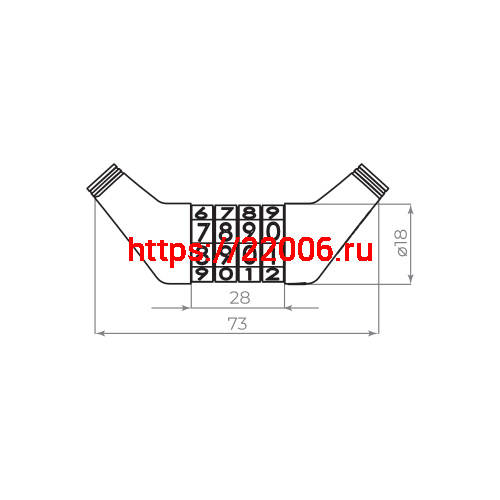 Замок Ajax (Аякс) навесной PD-0665-CODE фото 3 Замок Ajax (Аякс) навесной PD-0665-CODE фото 3