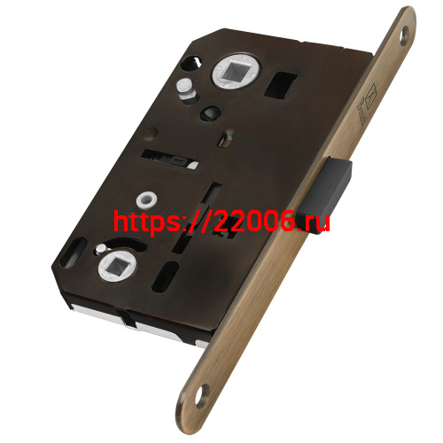 Замок Bonaiti (Бонаити) межкомнатный магнитный под WC B-FORTY N62 с отв F45 (античная бронза), планка 190 мм фото 3