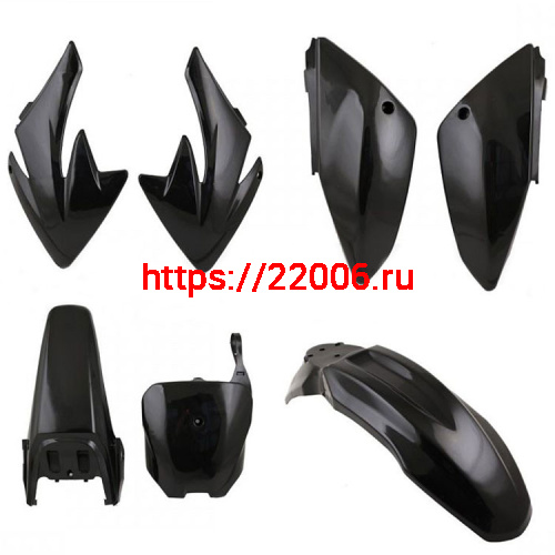 Пластик полный комплект KAYO 140/155 TTR125 new черный Пластик полный комплект KAYO 140/155 TTR125 new черный