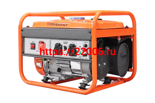 Генератор бенз. "COVENANT"  GG2500 (2,0/2,2кВт, LT168F, 6,5л.с., бак 15л, 36кг, руч.старт, МЕДЬ) фото 2