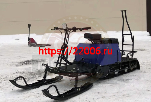 Мотобуксировщик с лыжным модулем 15 л.с., ЛИДЕР-2-3Т-15АП (3 тележки), АДАПТИВНАЯ ПОДВЕСКА