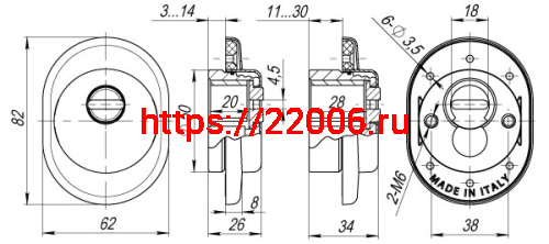 Броненакладка Armadillo (Армадилло) на ЦМ (от вырывания, 25 мм) ET/ATC-Protector 1-25AB-77 Бронза box фото 3 Броненакладка Armadillo (Армадилло) на ЦМ (от вырывания, 25 мм) ET/ATC-Protector 1-25AB-77 Бронза box фото 3