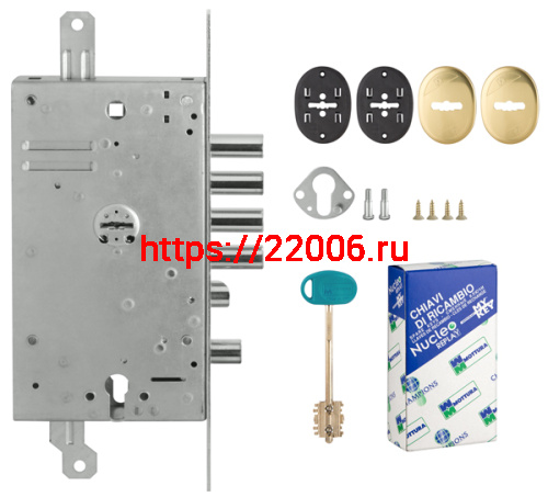 Замок Mottura (Моттура) врезной двухсистемный 54.Y787-S MyKey (левый) (накладки 95.323-95.324 CR), ключ 60 мм Замок Mottura (Моттура) врезной двухсистемный 54.Y787-S MyKey (левый) (накладки 95.323-95.324 CR), ключ 60 мм