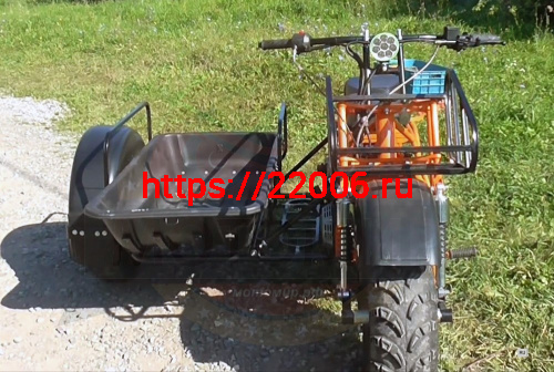 Прицеп боковой для мотоциклов СКАУТ-3 (без корыта С ПОДВЕСКОЙ (Невозможна регистрация в ГИБДД) фото 3