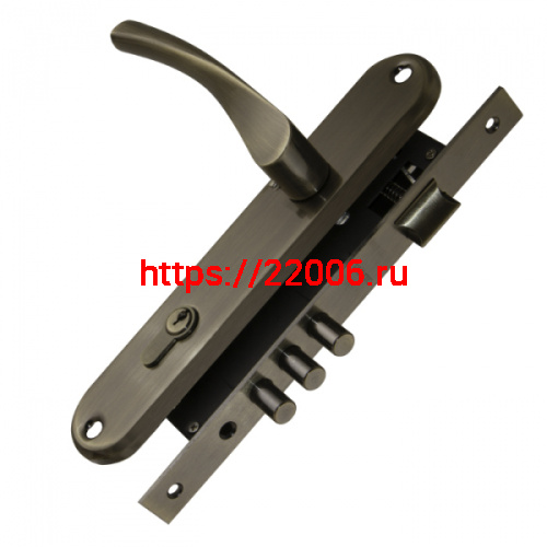 Замок Punto (Пунто) цилиндровый в комплекте с ручкой LOCKSET90.CRONA.4585-3 (KIT P90 4585/3 CRONA) AB бронза Замок Punto (Пунто) цилиндровый в комплекте с ручкой LOCKSET90.CRONA.4585-3 (KIT P90 4585/3 CRONA) AB бронза