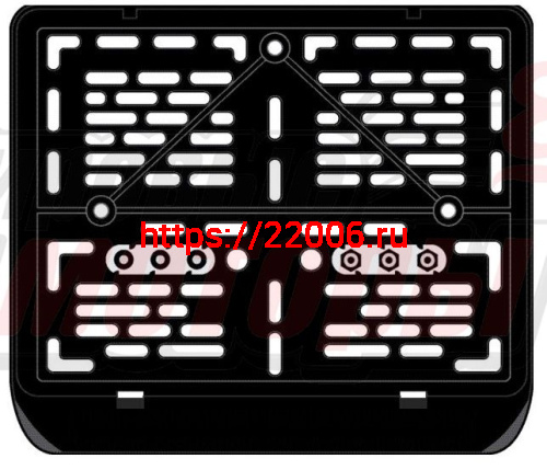 Рамка для номера мото (185х245мм) старого образца (RM_1)
