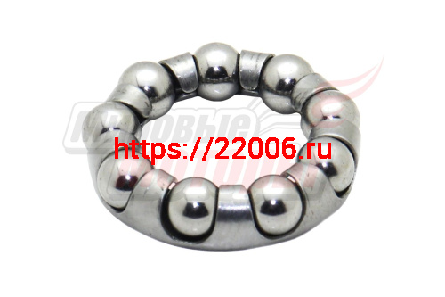 Подшипник задней втулки 9 шариков (обойма d18,D28,7,h7мм,шарик d6мм) Подшипник задней втулки 9 шариков (обойма d18,D28,7,h7мм,шарик d6мм)