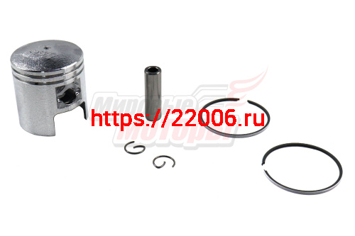 Поршень 41,00 мм (2х такт.двиг.) (с кольцами, пальцем, стопор.кольц.) Поршень 41,00 мм (2х такт.двиг.) (с кольцами, пальцем, стопор.кольц.)