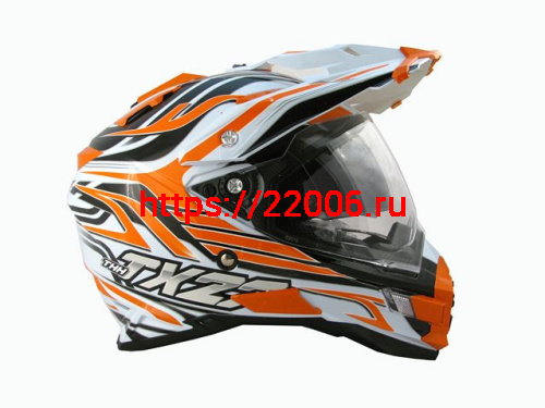 Мотошлем THH TX-27№1 white/orange (L)