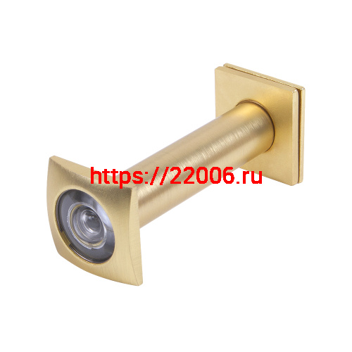 Глазок Fuaro (Фуаро) дверной, оптика пластик DV-Q 4/130-70/Z (VIEWER 4 DVQ) SSG сатинированное золото