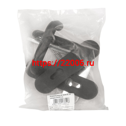 Ручка Fuaro (Фуаро) дверная FP.DH172.0433 NE (B2B) (8x120) с пружиной BL-24 черный фото 3 Ручка Fuaro (Фуаро) дверная FP.DH172.0433 NE (B2B) (8x120) с пружиной BL-24 черный фото 3