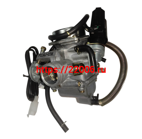 Карбюратор 4х такт. PD24J, GY6-180 (заслонка d22 мм) ATV HAMMER 3 (0301-432124-00-U38-C04) Карбюратор 4х такт. PD24J, GY6-180 (заслонка d22 мм) ATV HAMMER 3 (0301-432124-00-U38-C04)