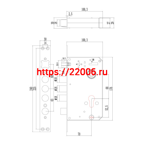 Электронный замок Sanyo D200 Tuya DM70 с WiFi, с видеодомофоном, черный фото 3 Электронный замок Sanyo D200 Tuya DM70 с WiFi, с видеодомофоном, черный фото 3