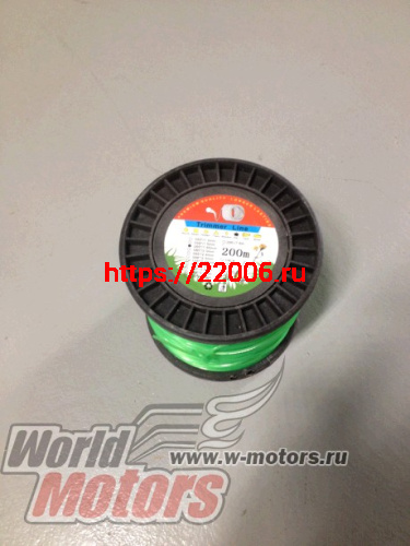 Леска триммерная (2,4*200м) TRIMMER LINE в бобине (квадрат витой) Леска триммерная (2,4*200м) TRIMMER LINE в бобине (квадрат витой)
