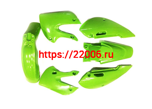 Комплект пластика для питбайка KLX (зеленый)