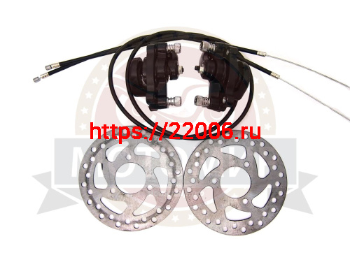 Тормоз дисковый передний в сборе ATV NITRO, ORION типа вело 120мм