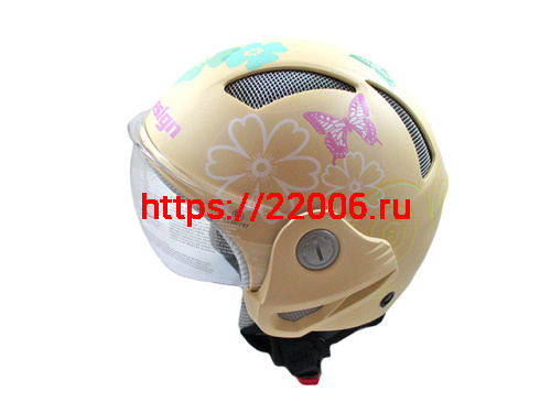 Мотошлем THH T-9 №2 matte cream/white orang  (S)