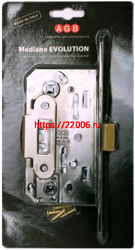 B01102.50.34.567 AGB (АГБ) Защелка врезная WC (матовый хром) MEDIANA EV. (инд.упак+B01000.13) B01102.50.34.567 AGB (АГБ) Защелка врезная WC (матовый хром) MEDIANA EV. (инд.упак+B01000.13)